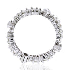 Platinum 3.25 carat Vintage Baguette, Marquise Diamond Eternity Band - The Back Vault