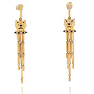 Cartier 18K Yellow Gold Panthere De Cartier Tassel Earrings - The Back Vault