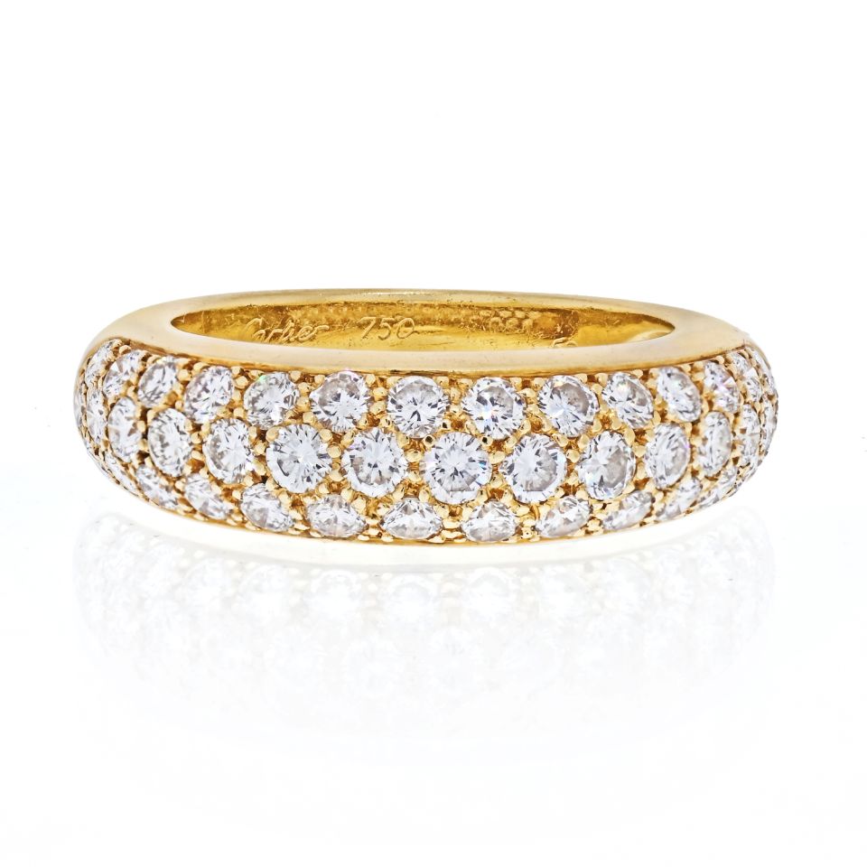 Cartier 18K Yellow Gold Etincelle Diamond Ring - The Back Vault