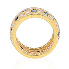 Cartier 18K Yellow Gold Nigeria Diamond Sapphire Ring - The Back Vault