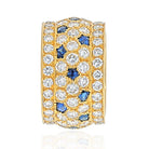 Cartier 18K Yellow Gold Nigeria Diamond Sapphire Ring - The Back Vault