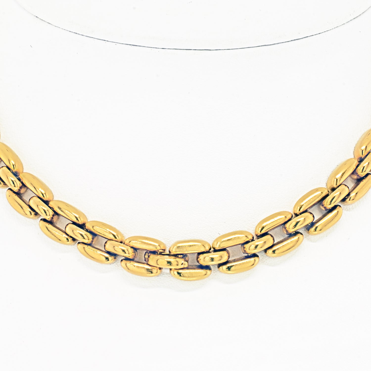 David Webb Yellow Gold Link Chain Diamond And Ruby Necklace - The Back Vault