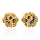 Harry Winston 18K Yellow Gold Laois, Ruby, Diamond Earrings - The Back Vault