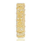 18K Yellow Gold 14.28 Carats Fancy Yellow Cushion Cut Eternity Band - The Back Vault