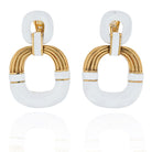 David Webb Platinum & 18K Yellow Gold Radiator Hoop Earrings - The Back Vault