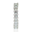 Platinum 3.50 Carat Princess Cut Shared Prong Eternity Band - The Back Vault