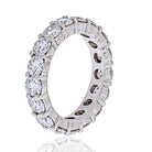 Platinum 4.75 Carat Round Diamond Shared Prong Eternity Band - The Back Vault