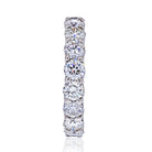 Platinum 4.75 Carat Round Diamond Shared Prong Eternity Band - The Back Vault