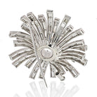 Bvlgari Platinum 1960's Diamond Setting for a Brooch - The Back Vault