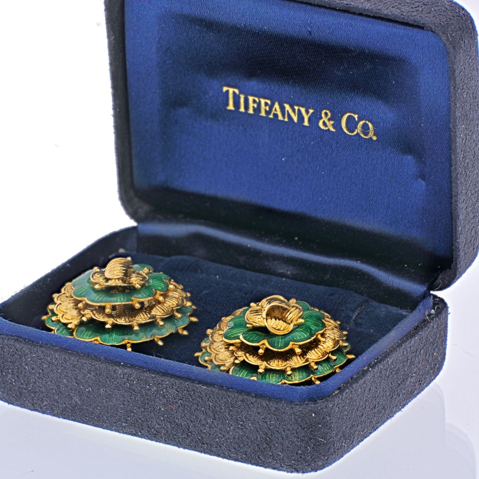 Tiffany gold jewelry box, 2nd half 20th century - RDM Fine Art, Inc.
