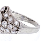 Platinum 1930's Art Deco Diamond Engagement Ring - The Back Vault