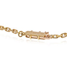 Cartier 18K Yellow Gold Skeleton Panthere On A Chain Necklace - The Back Vault