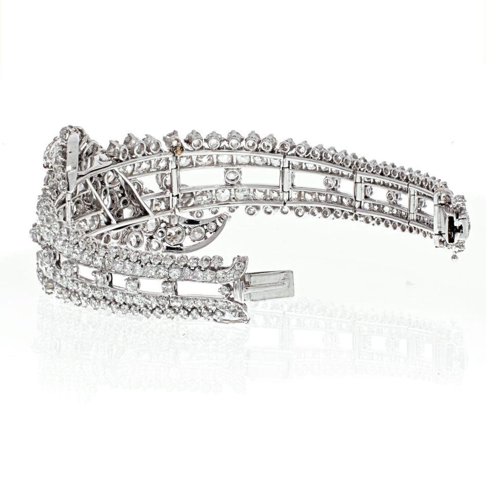 27 Carat Old Mine Cut Diamond Bracelet - The Back Vault