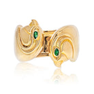 Cartier 18K Yellow Gold Falcon Head Anoubois Ring - The Back Vault