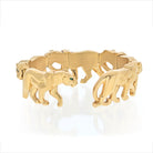 Cartier 18K Yellow Gold Walking Pantheres Nakoura Cuff Bracelet - The Back Vault