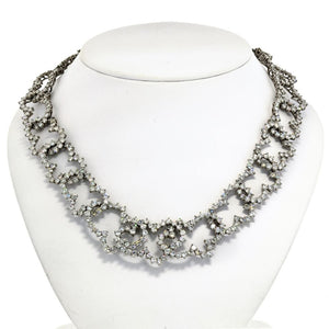 Angela Cummings Platinum 50 Carat Diamond Choker Necklace