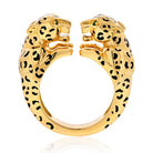 Cartier 18K Yellow Gold Double Panthere Ring - The Back Vault