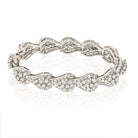 Platinum 22 Carat Round And Baguette Diamond Bracelet - The Back Vault