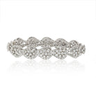 Platinum 22 Carat Round And Baguette Diamond Bracelet - The Back Vault