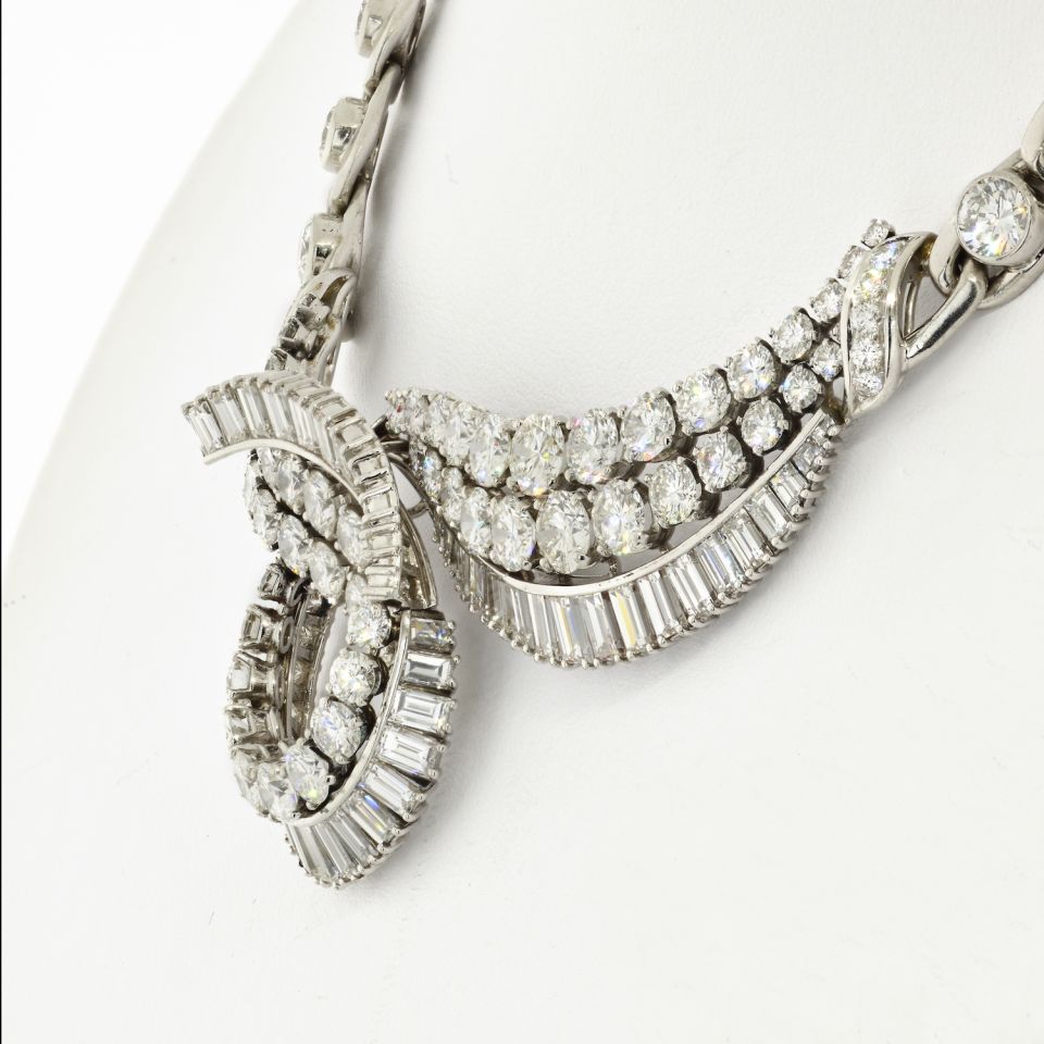 Bvlgari Platinum 40 Carat Diamond 1960's Necklace - The Back Vault