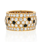 Cartier 18K Yellow Gold Nigeria Onyx And White Diamonds Ring - The Back Vault