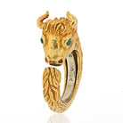 David Webb 18K Yellow Gold 1970's Vintage Bull Ring - The Back Vault