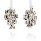 Platinum 1960's Baguette Diamond Earrings - The Back Vault