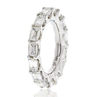 5.50cts Horizontal Emerald Cut Diamond Eternity Eternity Band - The Back Vault