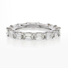 5.50cts Horizontal Emerald Cut Diamond Eternity Eternity Band - The Back Vault