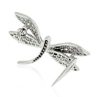 18K White Gold 2.50cts Diamond Dragonfly Brooch - The Back Vault