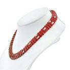 Roberto Coin 18K Rose Gold Red Enamel Diamond Necklace - The Back Vault