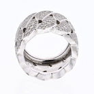 Cartier 18K White Gold La Dona Diamond EU 51 Ring - The Back Vault