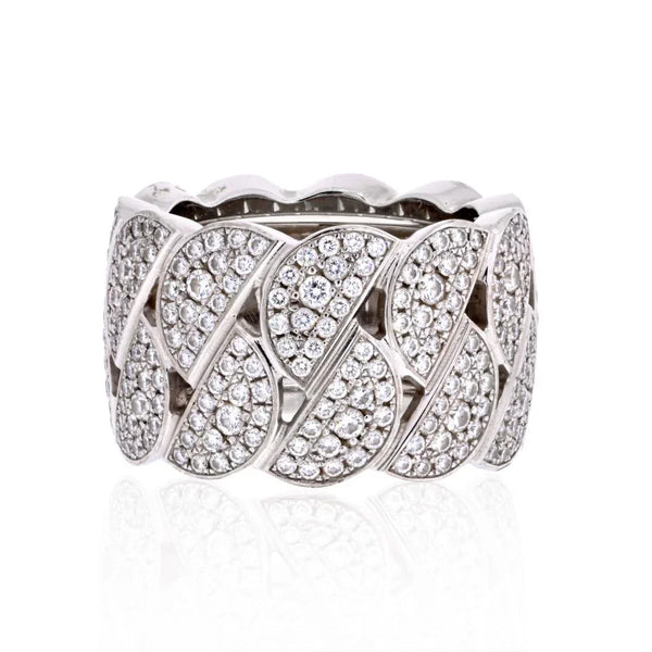 Cartier 18K White Gold La Dona Diamond EU 51 Ring – The Back Vault