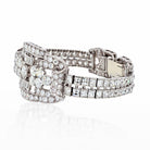 Platinum 35 Carats Diamond Deco Bracelet - The Back Vault