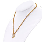 Chopard 18K Yellow Gold 5 Floating Diamond Heart Necklace - The Back Vault