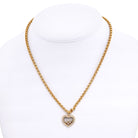 Chopard 18K Yellow Gold 5 Floating Diamond Heart Necklace - The Back Vault