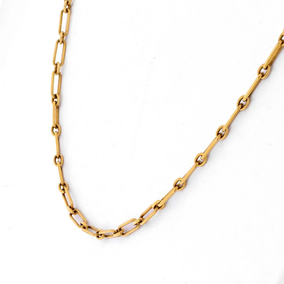 Cartier 18K Yellow Gold 26 inches Chain Necklace – The Back Vault