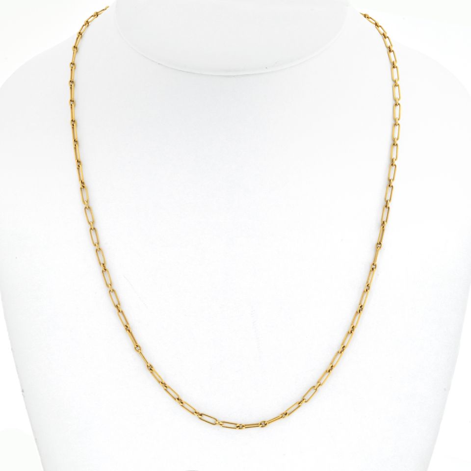 Cartier 18K Yellow Gold 26 inches Chain Necklace - The Back Vault