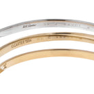 Cartier 18K Two Tone Interlocking Bangle Slip On Bracelet - The Back Vault