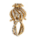 Sterle Paris 18K Yellow Gold 7.00ct Floral Diamond Ring - The Back Vault