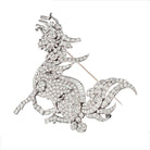 Platinum Art Deco Diamond Dragon 27.50cttw Brooch - The Back Vault