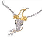 Tiffany & Co. Schlumberger Diamond Gazelle Pendant On A Diamond Necklace - The Back Vault