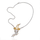 Tiffany & Co. Schlumberger Diamond Gazelle Pendant On A Diamond Necklace - The Back Vault