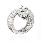 Cartier 18K White Gold High Polished Panthere Lakarda Ring - The Back Vault