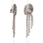 Platinum 52 Carat Elaborate Diamond Wataerfall Fountan Earrings - The Back Vault