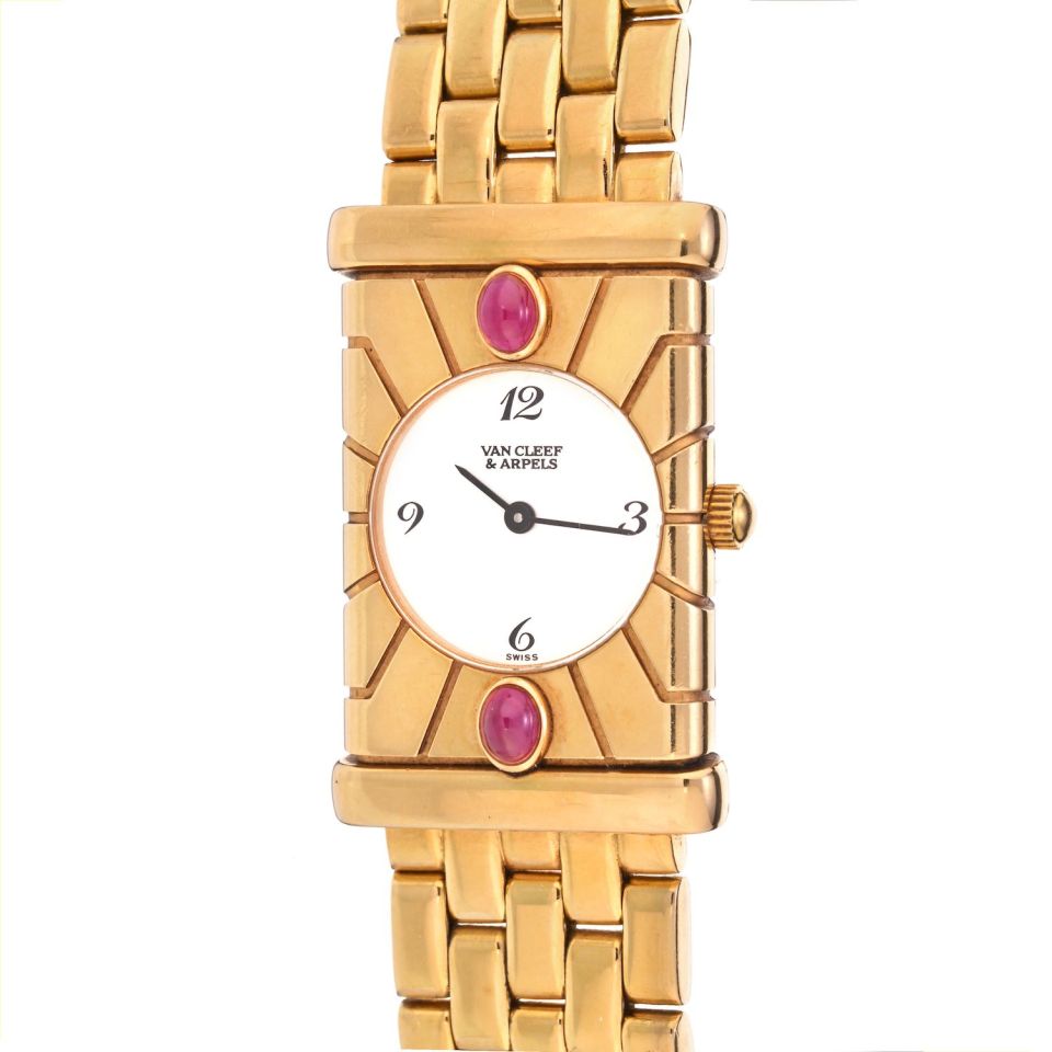 Van Cleef & Arpels Façade 18K Yellow Gold Vintage Watch - The Back Vault