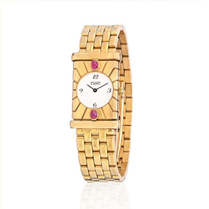 Van Cleef & Arpels Façade 18K Yellow Gold Vintage Women Watch