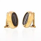 18K Yellow Gold Vintage Monet Earrings - The Back Vault