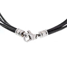 Bvlgari Diamond Tondo Fire Flame On A Black Cord Necklace - The Back Vault