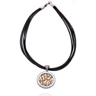 Bvlgari Diamond Tondo Fire Flame On A Black Cord Necklace - The Back Vault